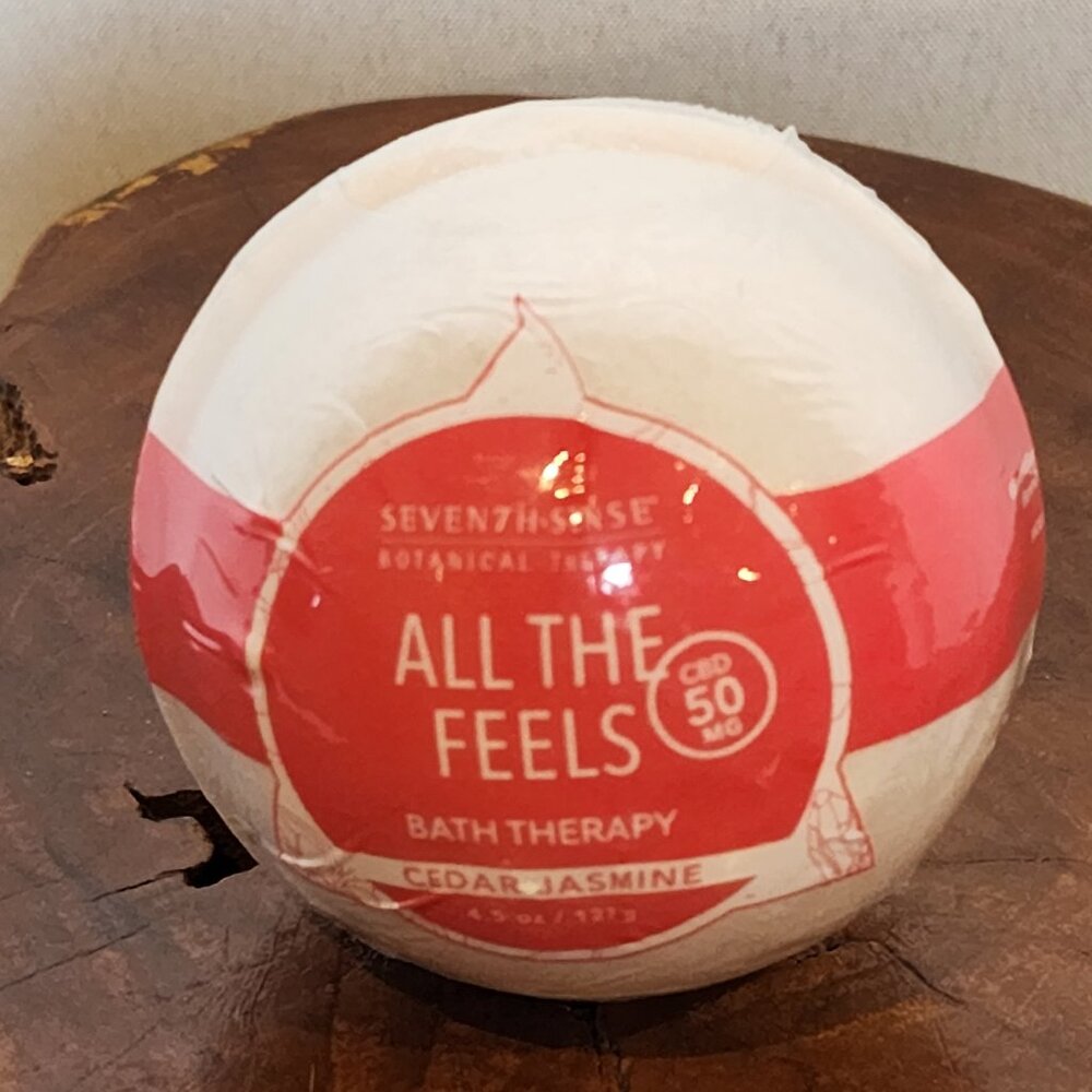 3-pk Seven7h Sense Botanical Therapy All the Feels Bath Bomb in Cedar Jasmine